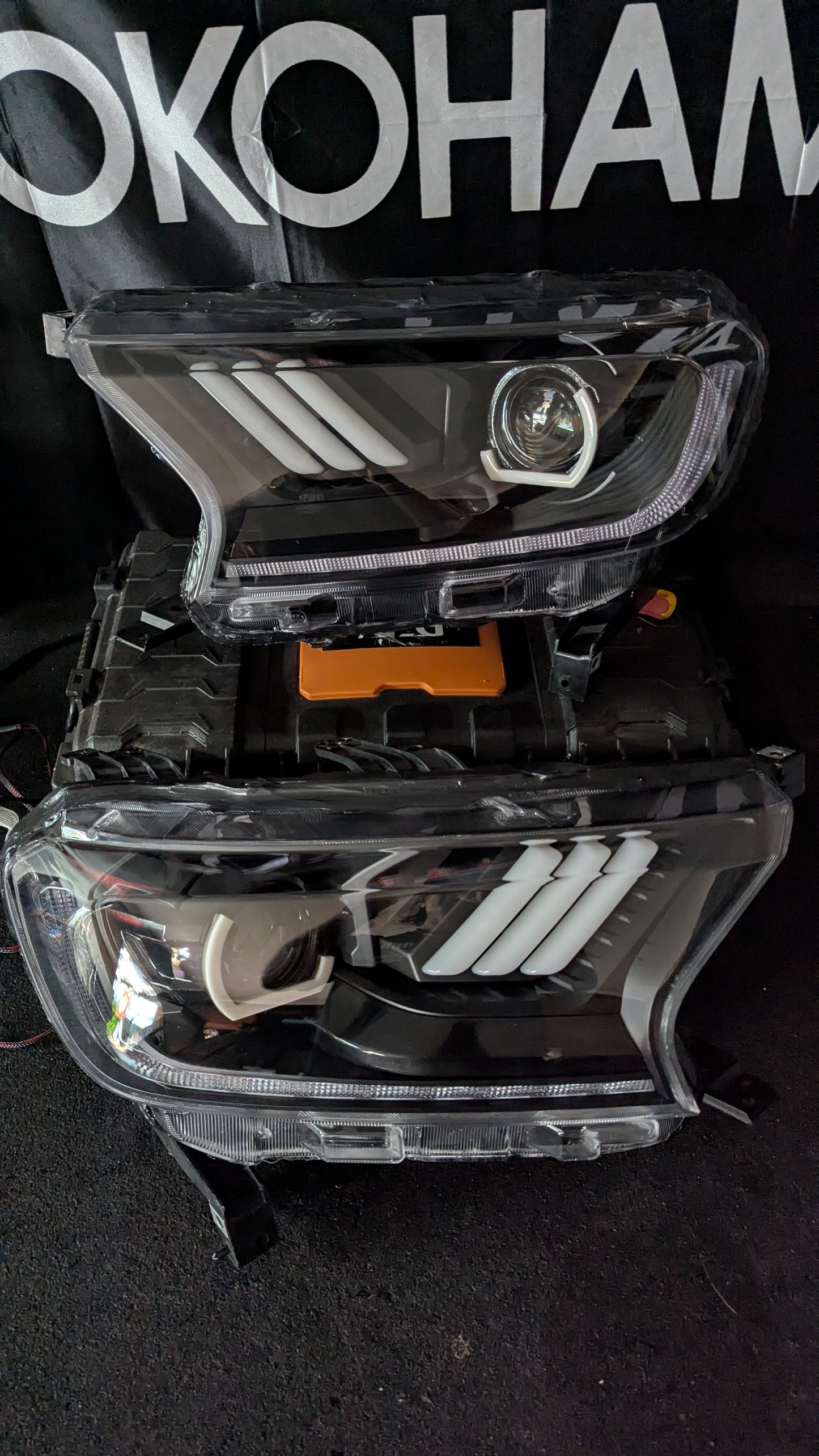 2015-2022 FORD RANGER MUSTANG STYLE RGB CUSTOM HEADLIGHTS