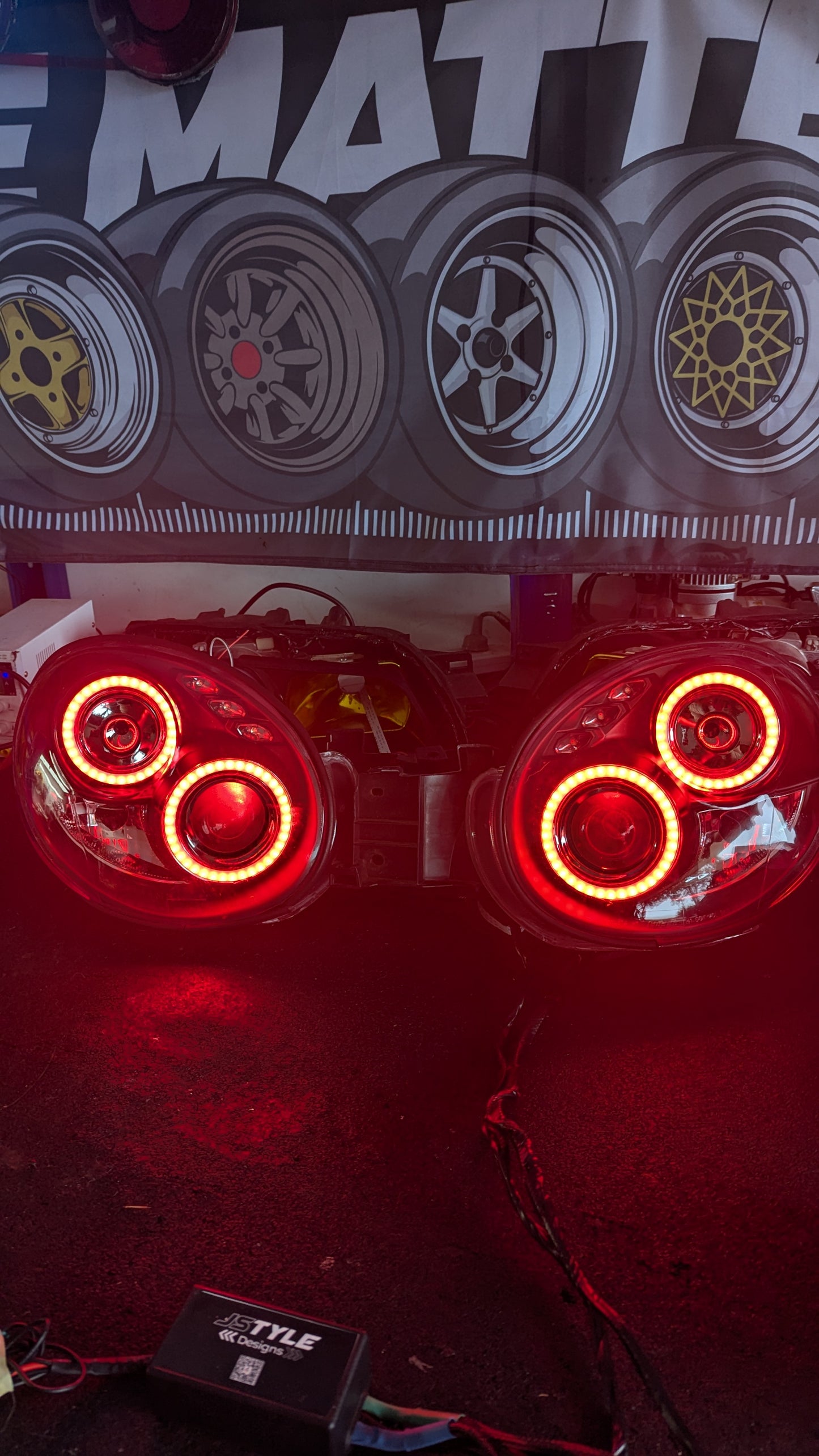 RGB Subaru bugeye headlights