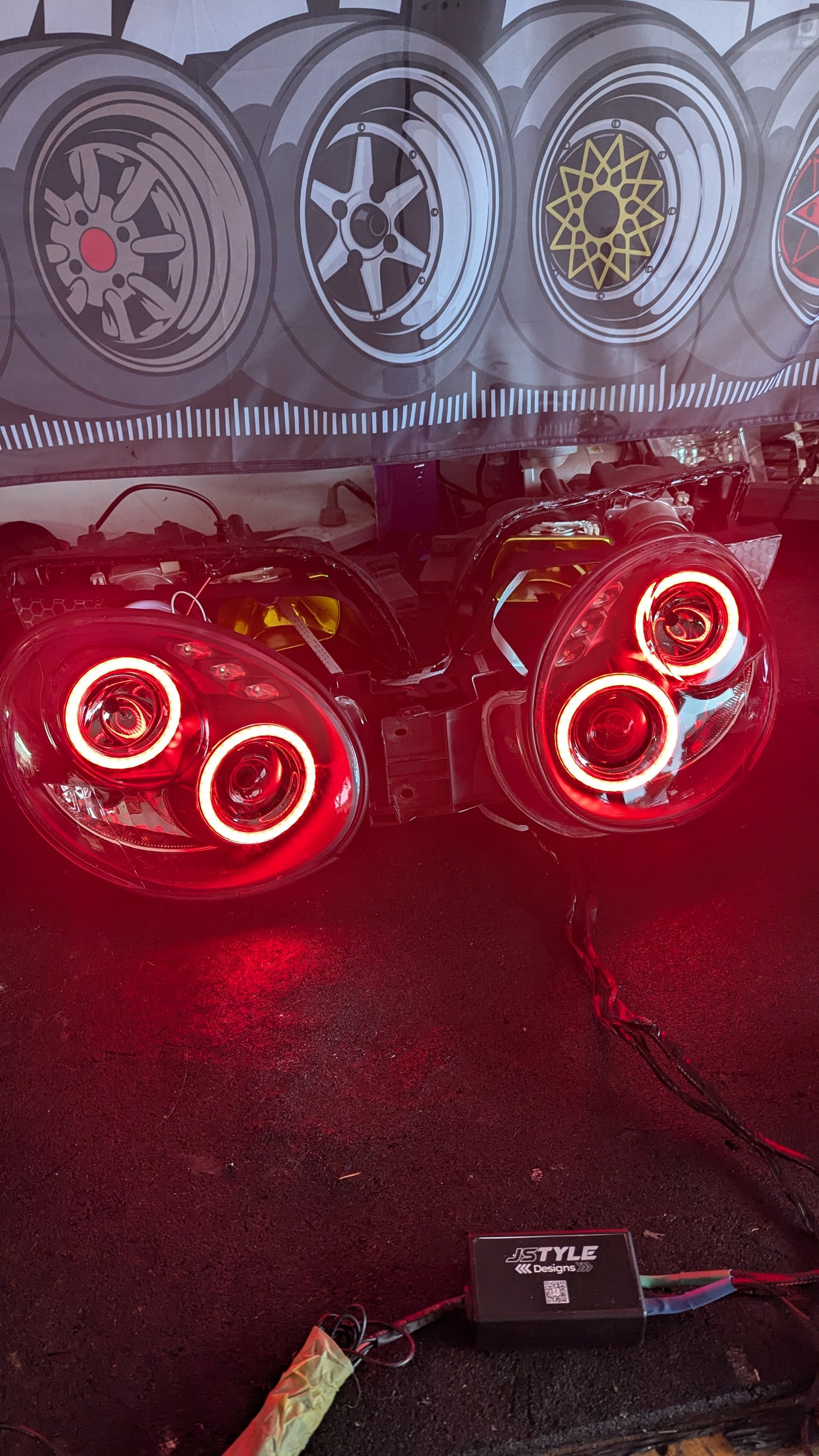 RGB Subaru bugeye headlights