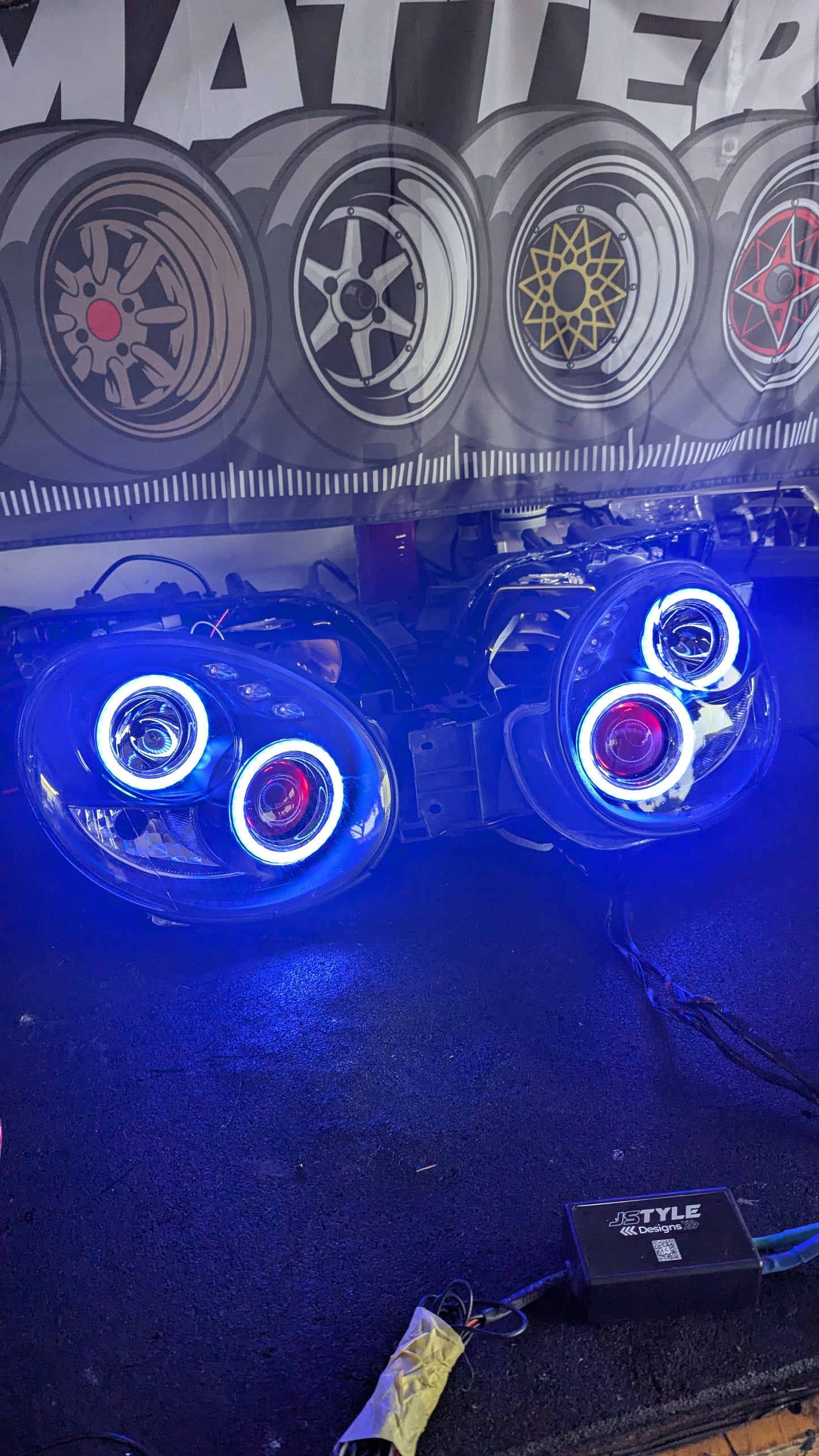 RGB Subaru bugeye headlights