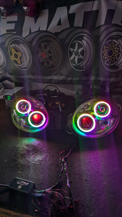 RGB Subaru bugeye headlights