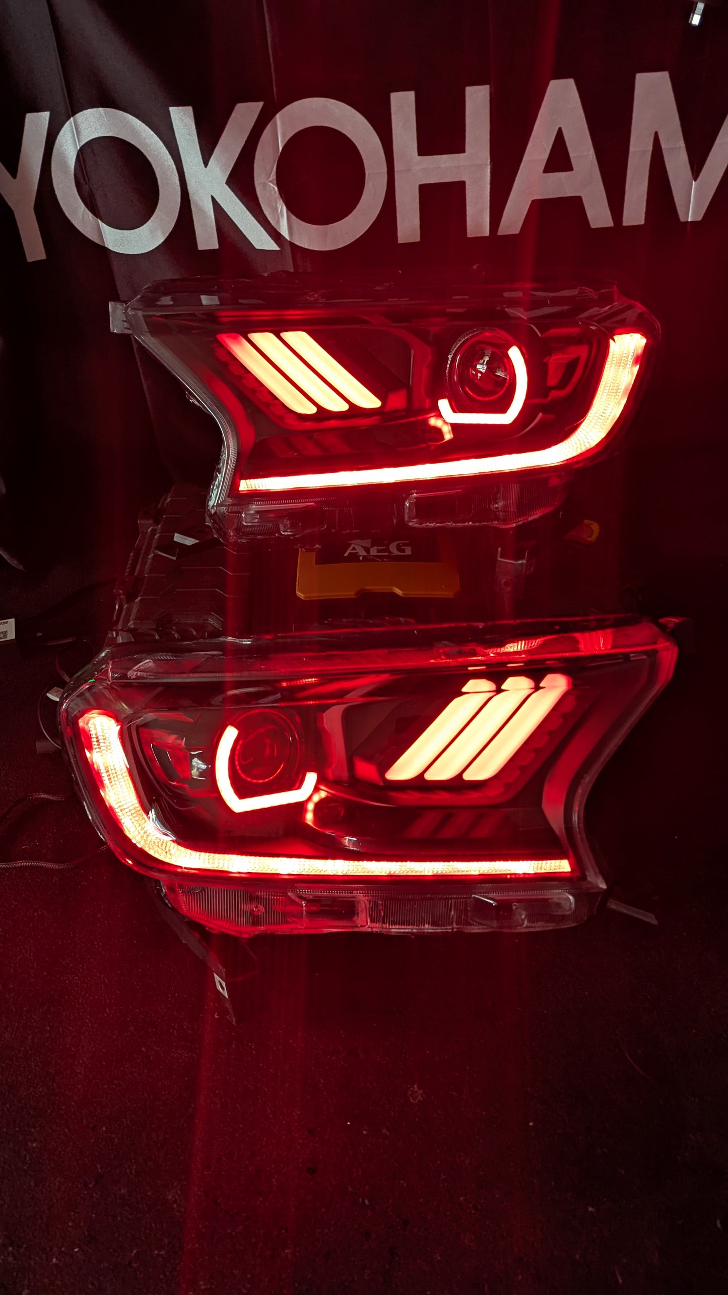 2015-2022 FORD RANGER MUSTANG STYLE RGB CUSTOM HEADLIGHTS